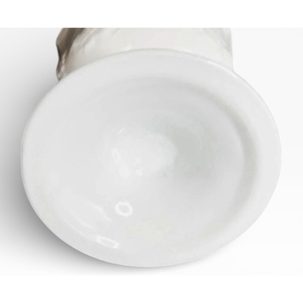 Vintage Indiana Colony Harvest Grape 6.5" Milk Glass White Pedestal Bowl - Picture 3 of 5